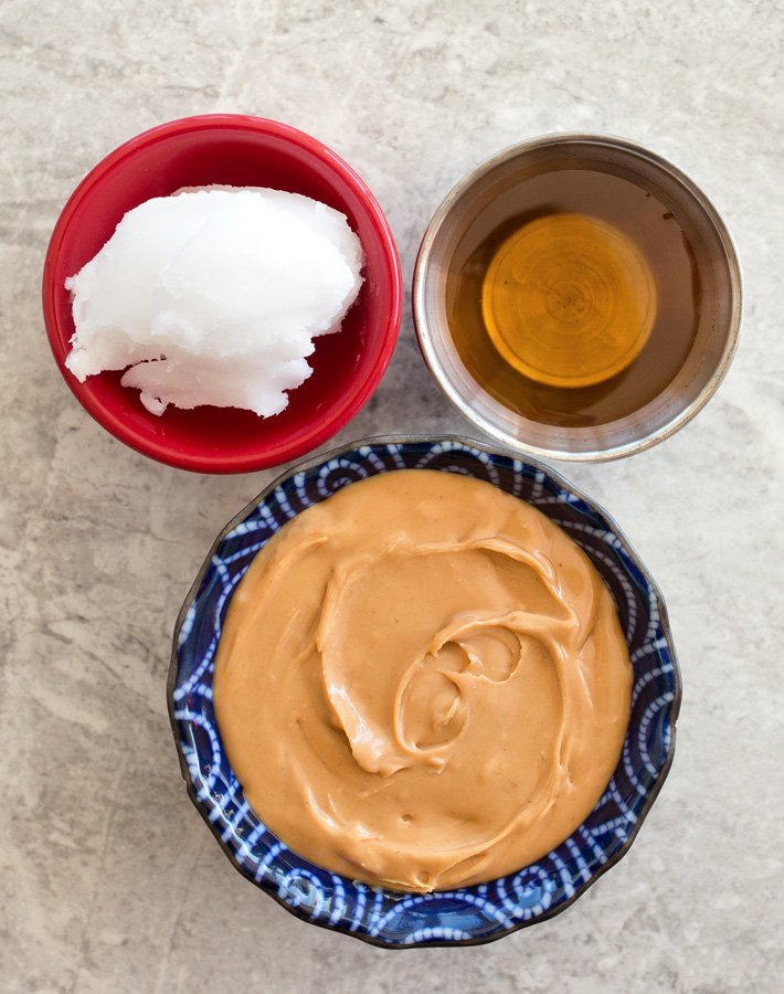 Ingredientes saudáveis de calcinha de manteiga de amendoim Ingredientes saudáveis de calcinha de manteiga de amendoim