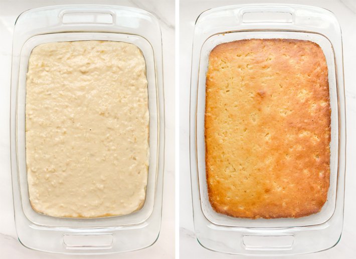 Bolo de abacaxi vegan (assado e sem assar)