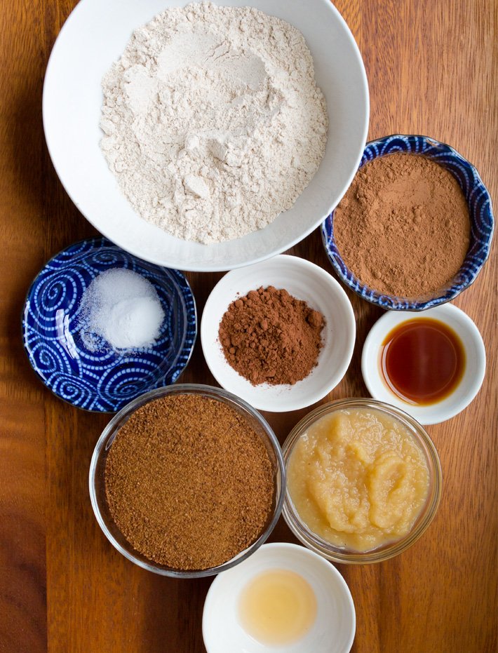 Ingredientes saudáveis ​​de chocolate sem óleo