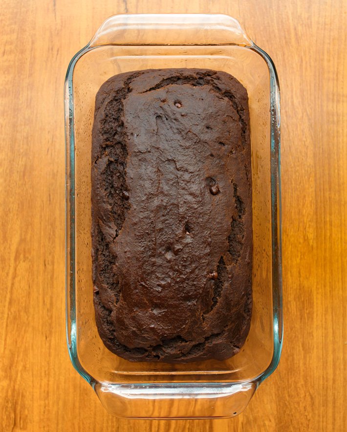 Pão de bolo de chocolate de abóbora Pão de bolo de chocolate de abóbora