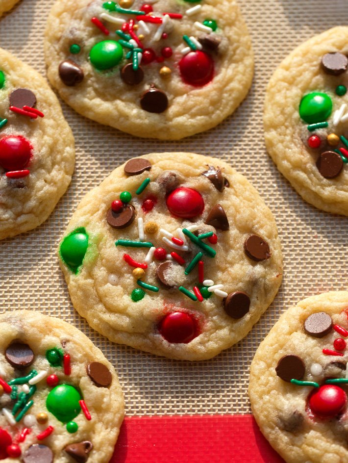 Biscoitos veganos de chocolate de Natal