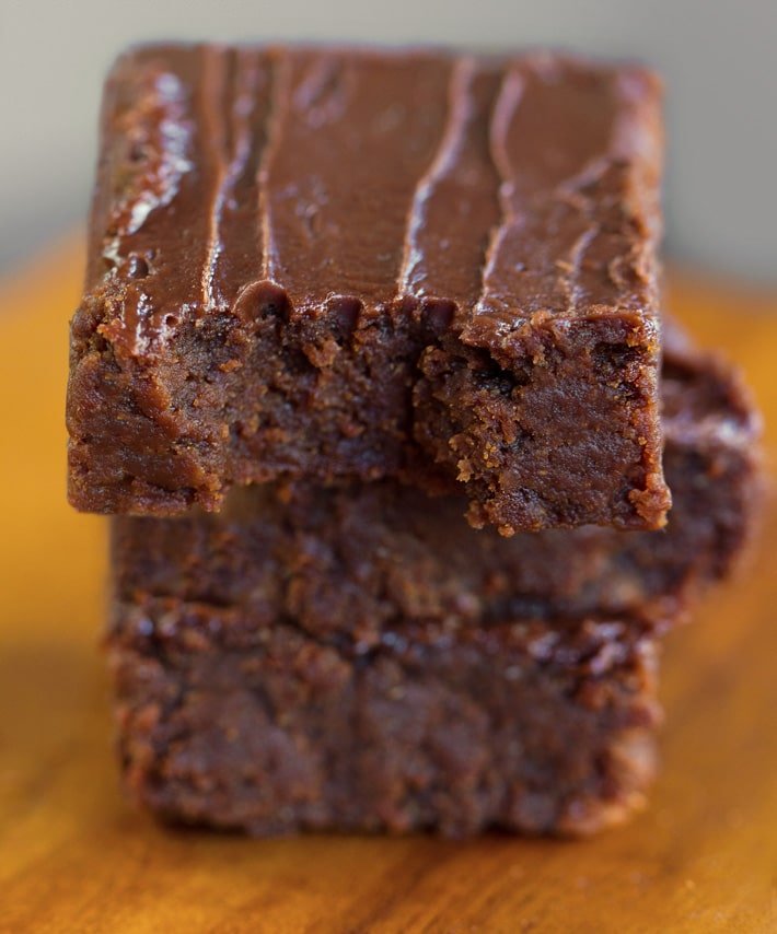Brownies veganos de batata doce