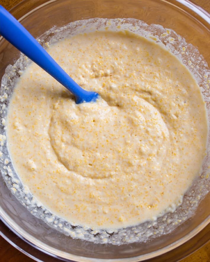 Mistura de muffin de pão de milho vegano Mistura de muffin de pão de milho vegano