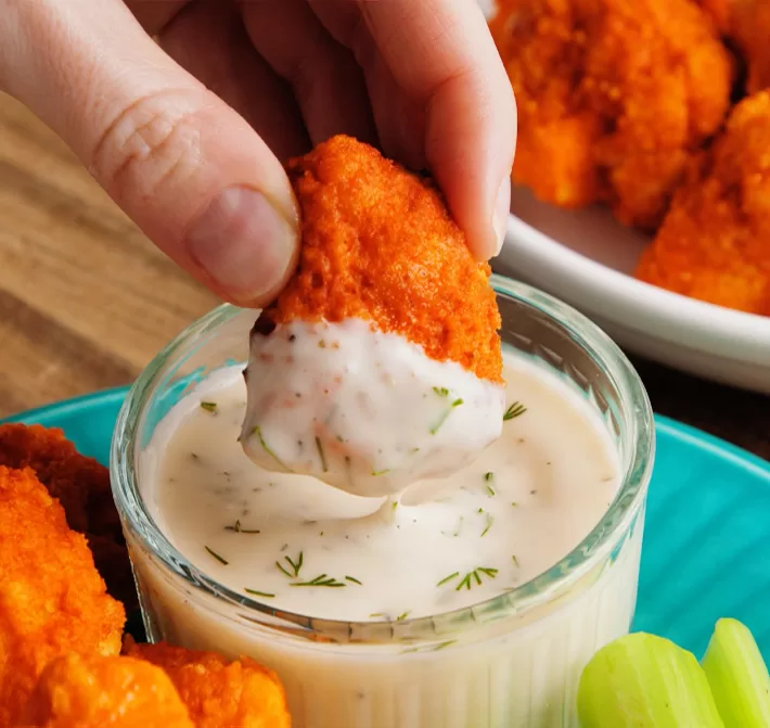 Asas de couve-flor de búfalo