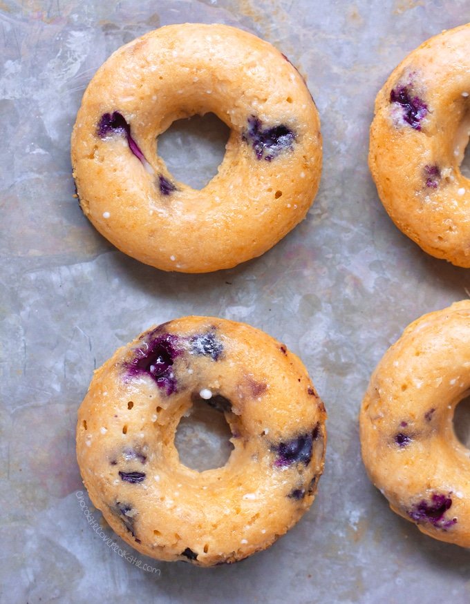 Donuts Veganos de Mirtilo