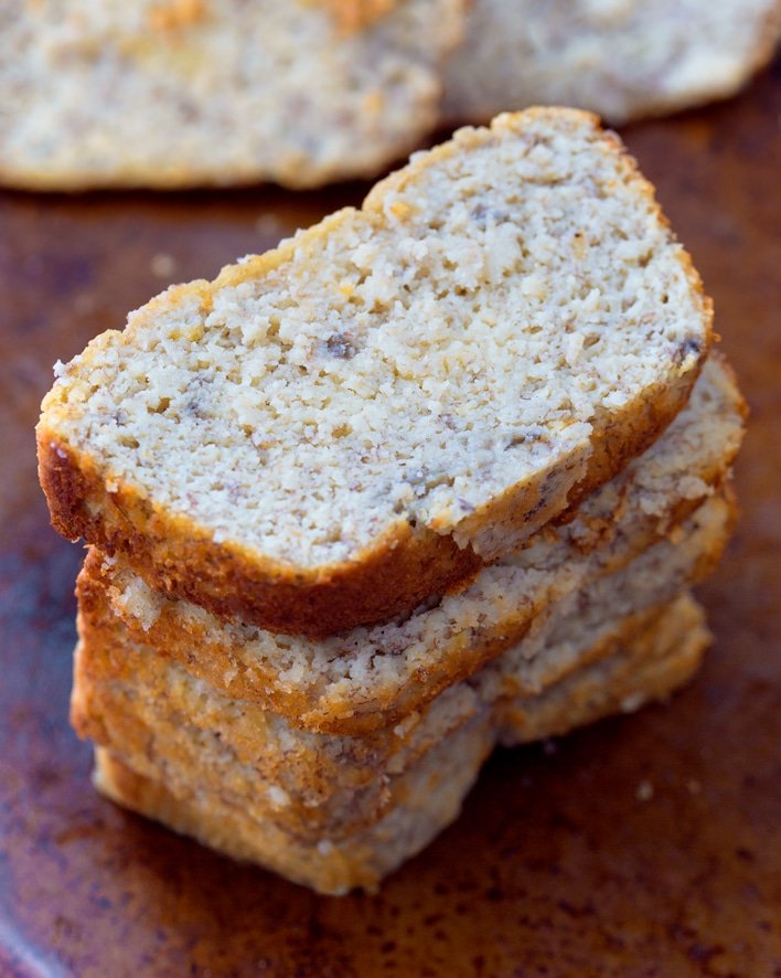 O melhor pão de banana com farinha de amêndoa