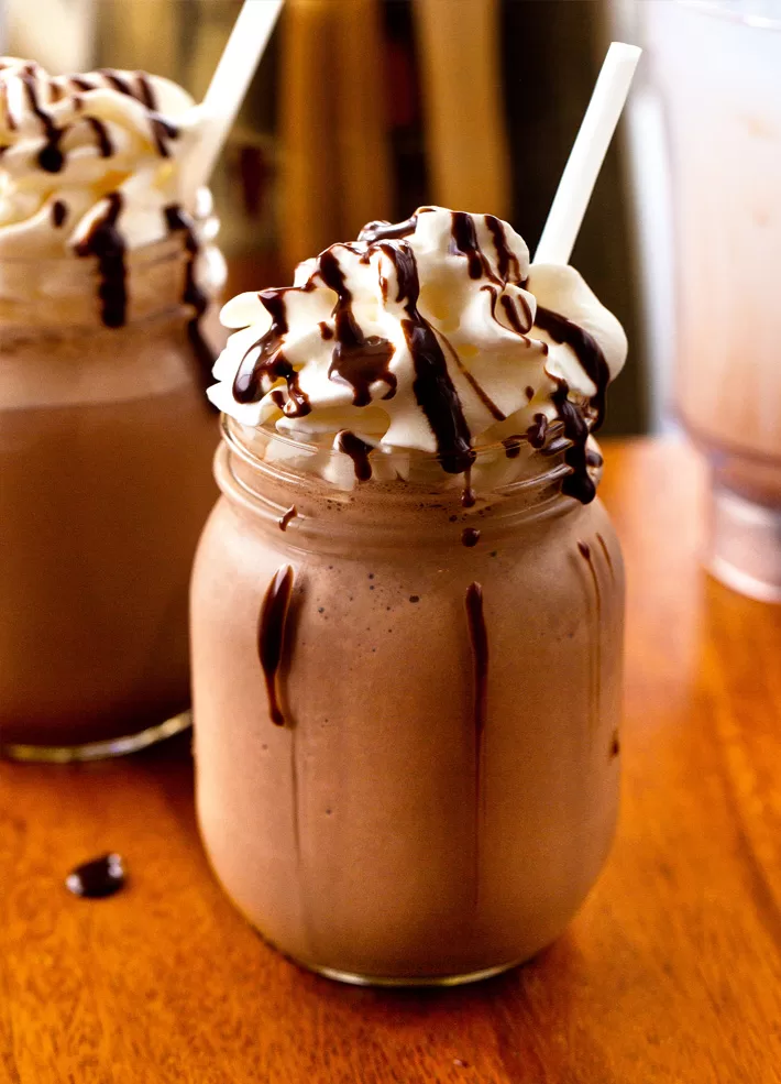 Smoothie vegano de chocolate