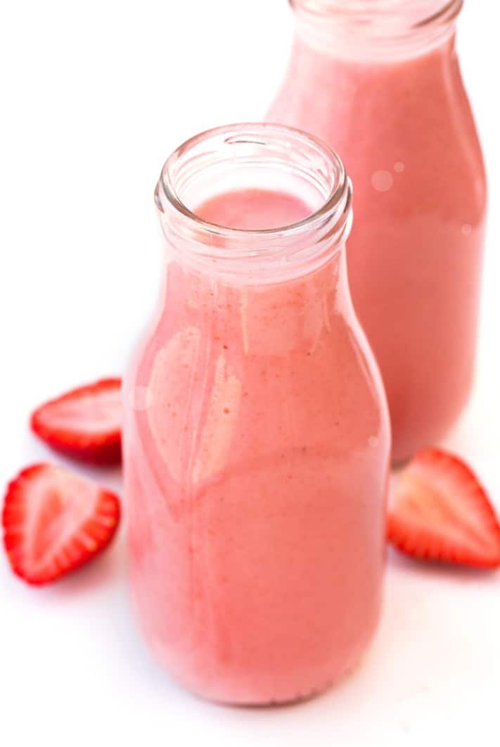 Como fazer um smoothie de morango