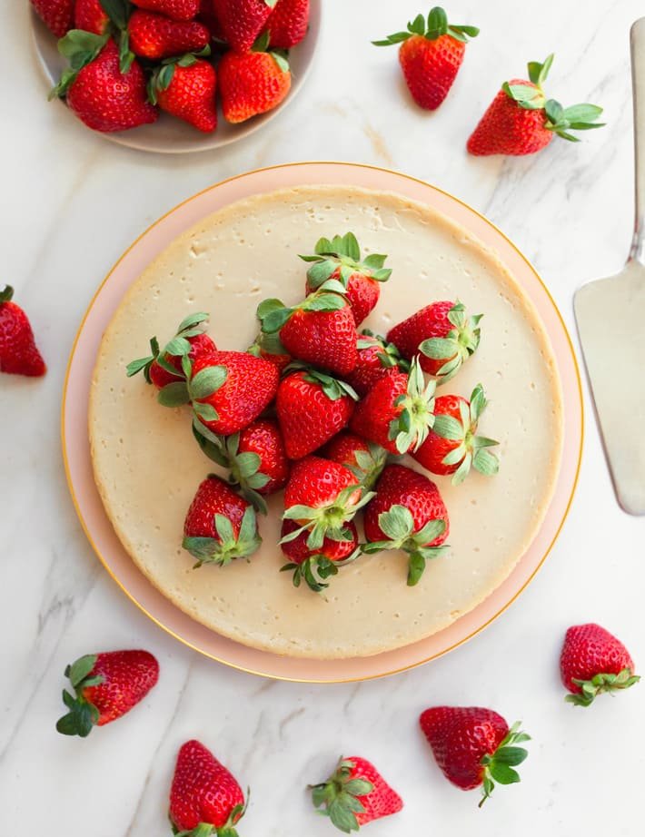 Cheesecake de tofu (vegano, sem cream cheese)