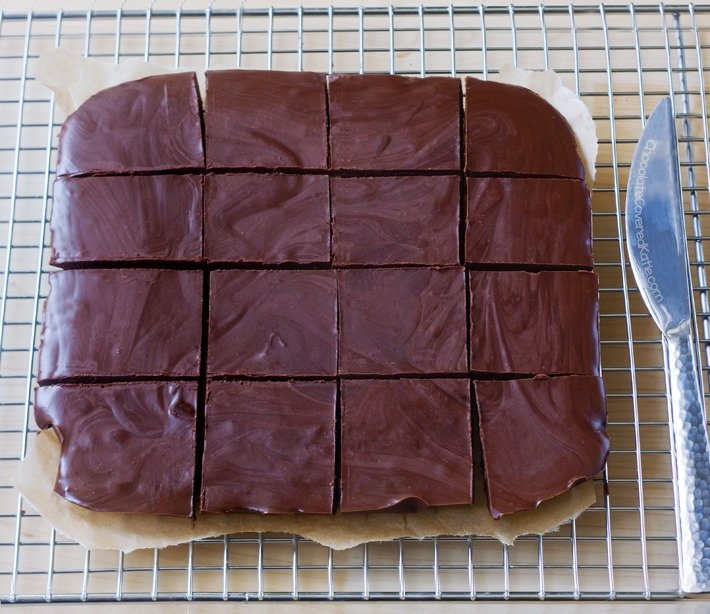 Fudge de chocolate vegano