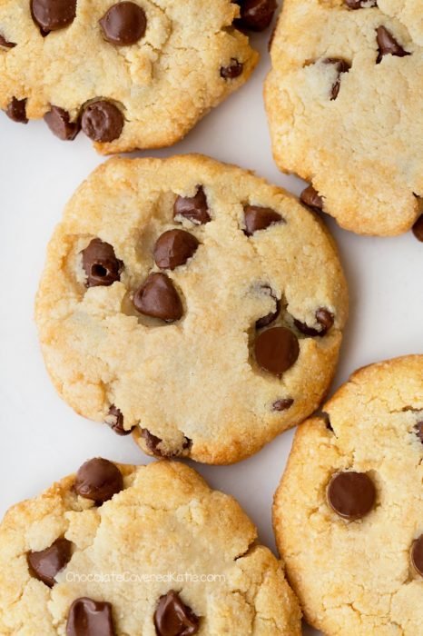 Biscoitos cetônicos Biscoitos Keto com Gotas de Chocolate Sem Açúcar