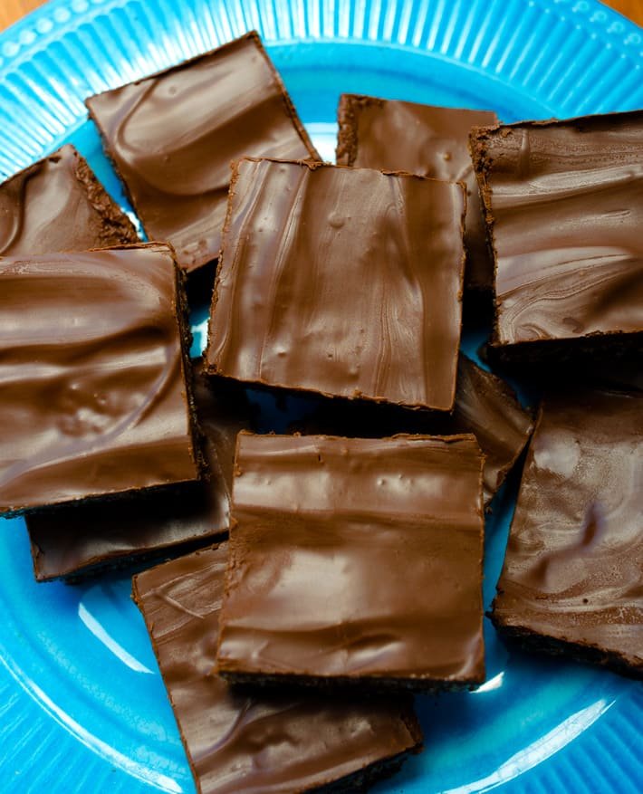 Quadrados de Chocolate Nutella Krispie